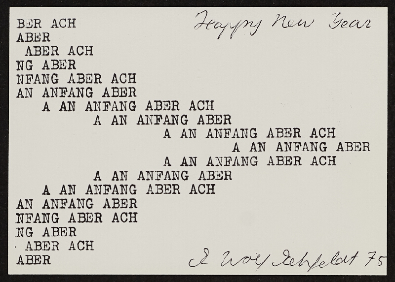 Ruth Wolf-Rehfeldt – Happy New Year 