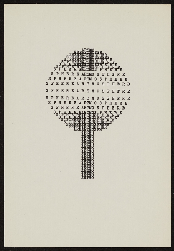 Ruth Wolf-Rehfeldt – Typewritings - Concrete Figure 