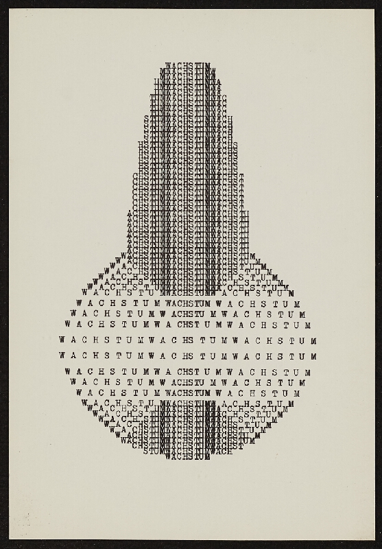 Ruth Wolf-Rehfeldt – Typewritings - Concrete Figure 