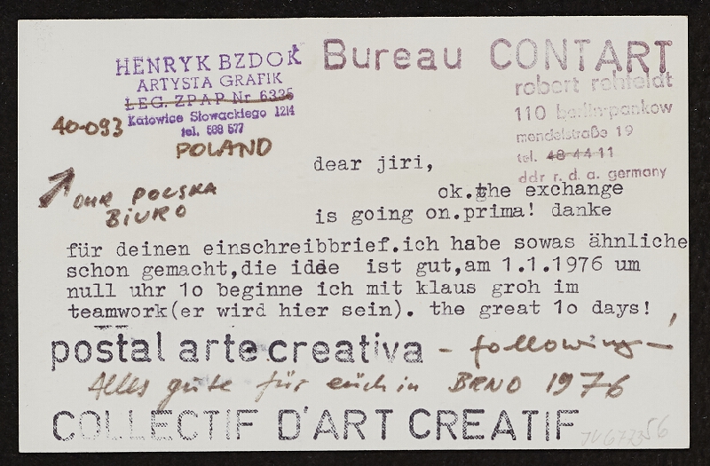 Robert Rehfeldt – CONTART collectif d´art creatif 