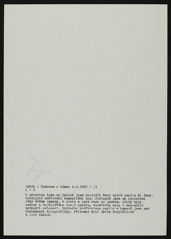 Miloš Šejn – / Zebín / Kamenem o kámen II 