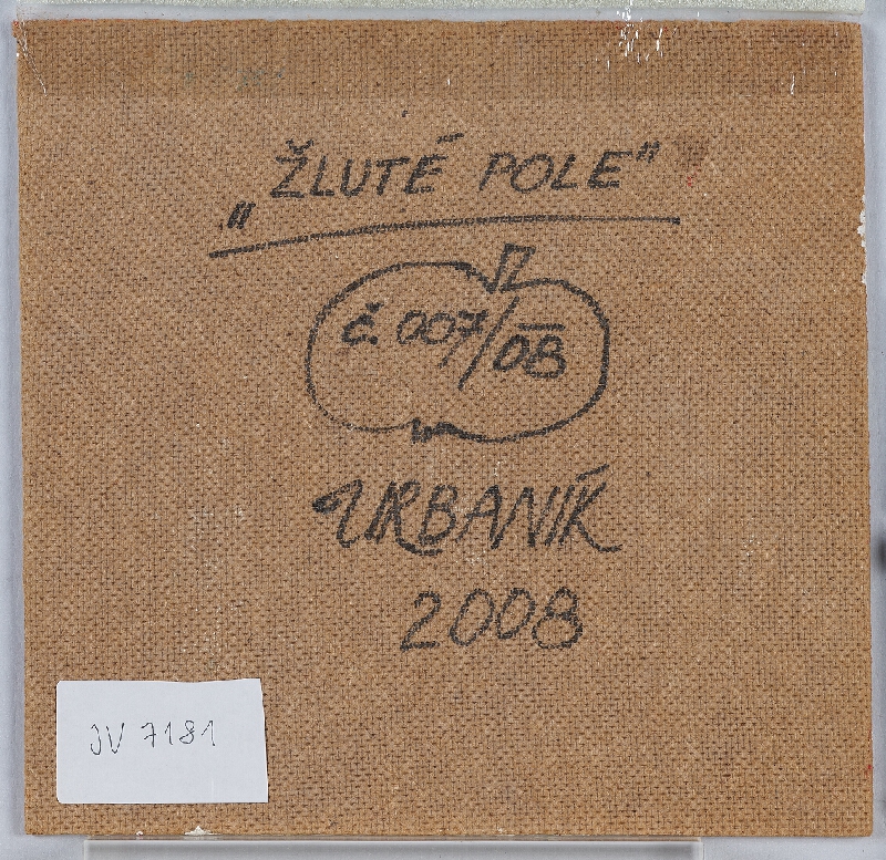 Dušan Urbaník – Žluté pole 