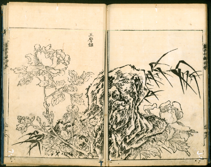 Ōoka Shunboku – Ehon Té-kagami / 絵本手鑑 (Kniha vzorových obrazů) 