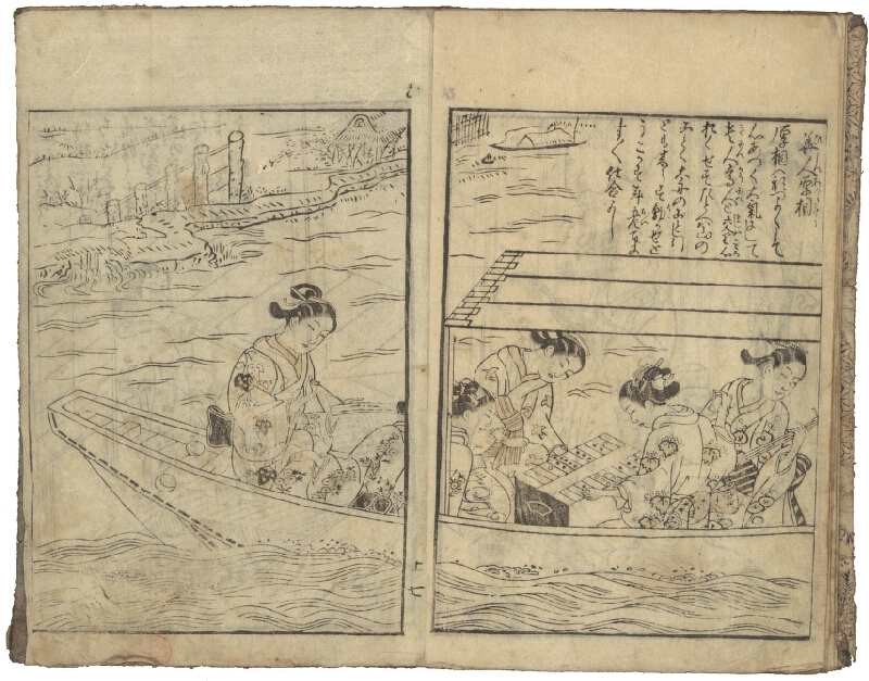 Ishikawa Toyonobu – Ehon oshiegusa / 絵本教訓種 (obrazová kniha Způsobů učení, o zaměstnání žen) 
