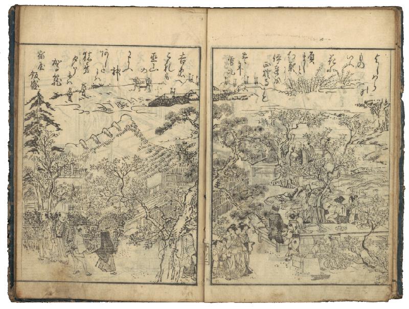 Kitao Shigemasa – Ehon azuma karage / 絵本吾妻抉 (obrazová kniha Muž z Východu s vykasanou suknicí) 