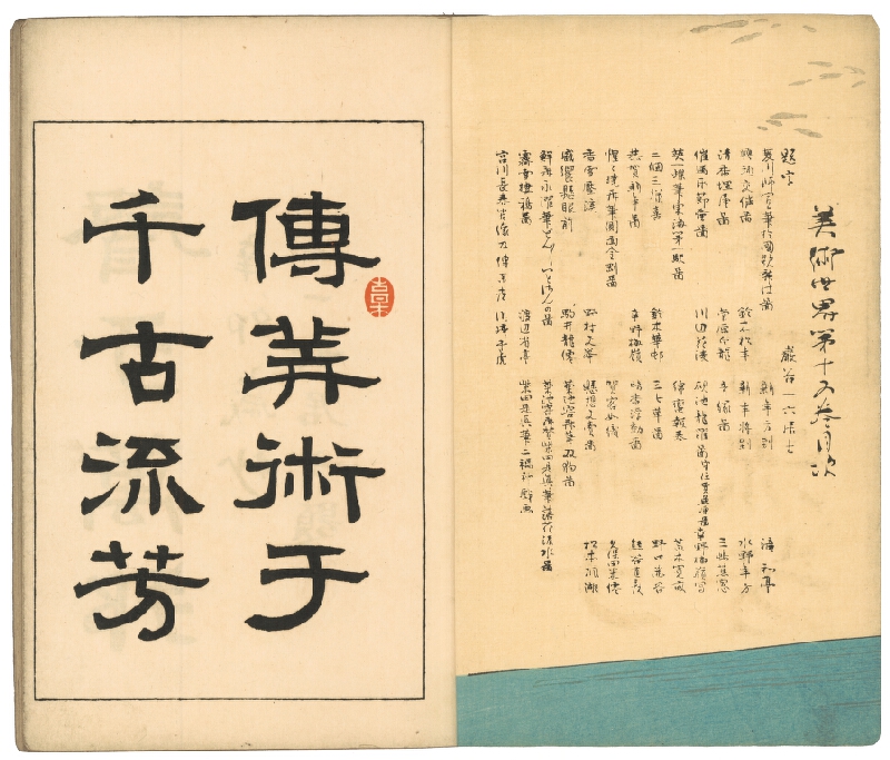 Watanabe Shōtei – Bijutsu sekai / 美術世界 (obrazová kniha Svět umění) 