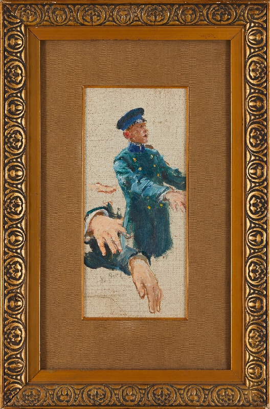 Ilja Jefimovič Repin – Ruský student (studie k obrazu Manifestace dne 17. října 1905) 